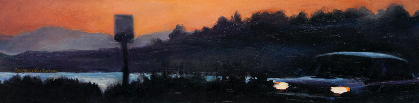 Driving Up the Coast painting by Francene Christianson